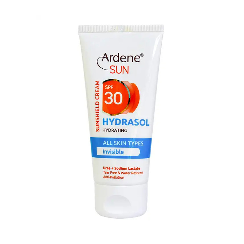 کرم ضد آفتاب بدون رنگ آردن SPF 30 مدل HYDRASOL ‌مناسب انواع پوست حجم 50 میلی‌لیتر