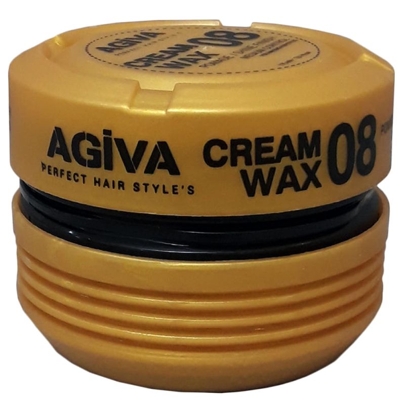 واکس مو آگیوا شماره 8 براق کننده و حالت دهنده قوی 08 Agiva Cream Wax